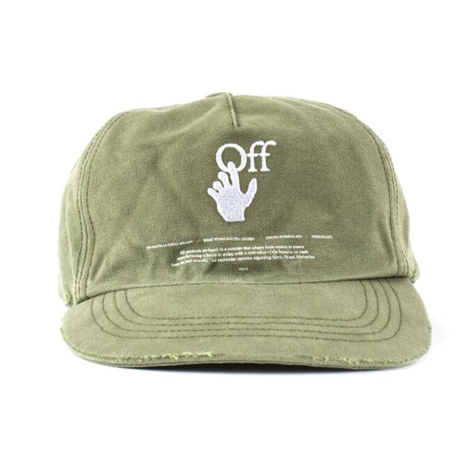 logo Embroidered Baseball Cap Green