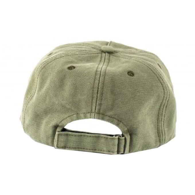 logo Embroidered Baseball Cap Green