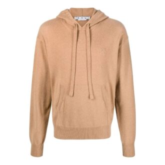 Logo Embroidered Cashmere Hoodie