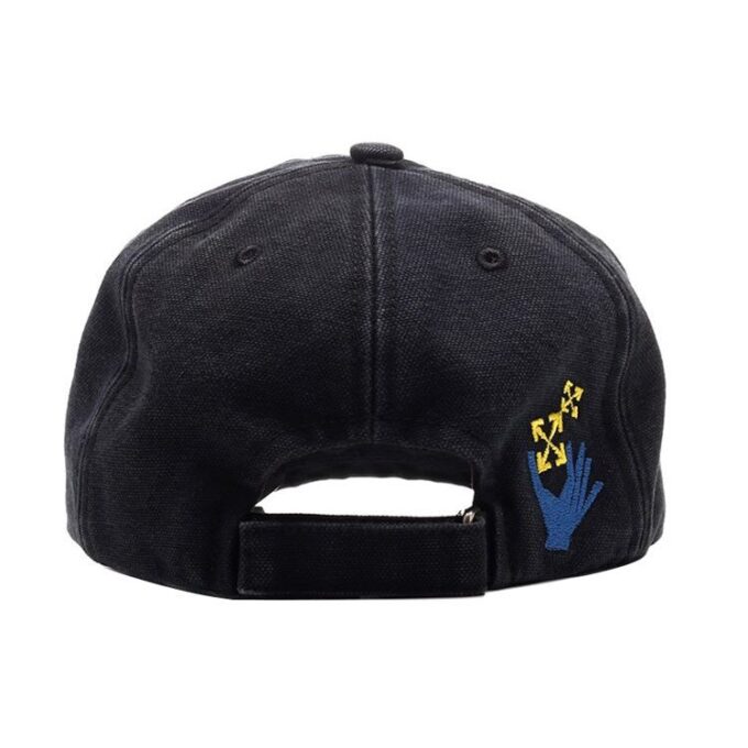 Logo Embroidery Baseball Cap Black