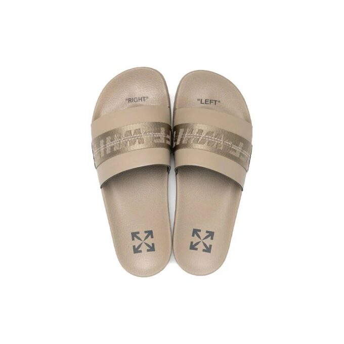 Logo Khaki Slippers