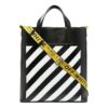 Logo Leather Tote “Black”
