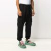 Logo Multiple Pockets Cargo Casual Pants Black
