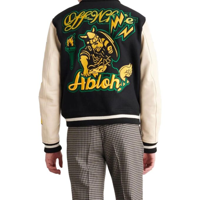 Logo-Patch Varsity Jacket “Black”