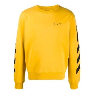 logo Pattern Printing Long Sleeves Version Yellow
