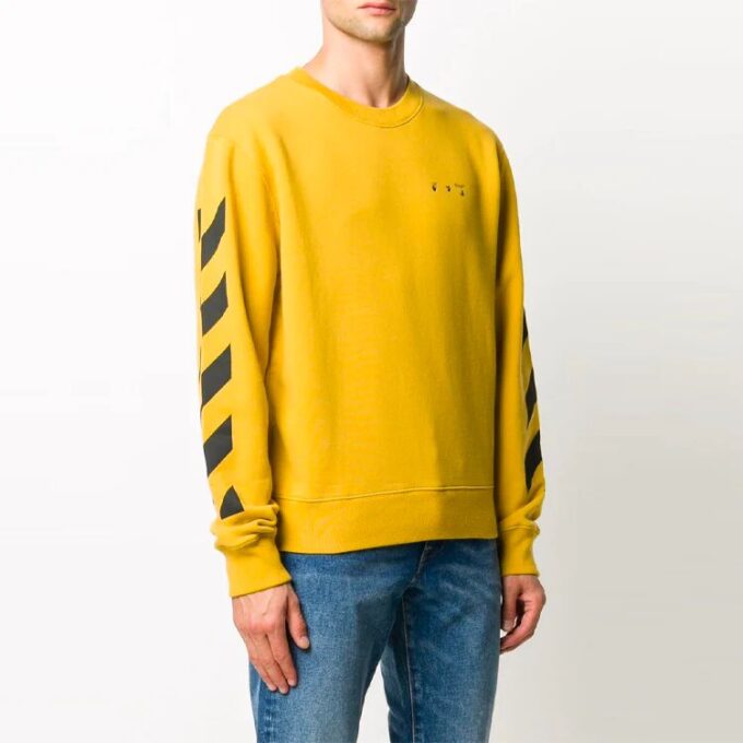 logo Pattern Printing Long Sleeves Version Yellow