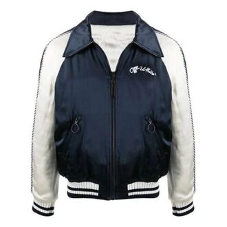 Logo Print Bomber Jacket