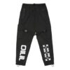 Logo Print Cargo Pants Functional Casual Pants Black