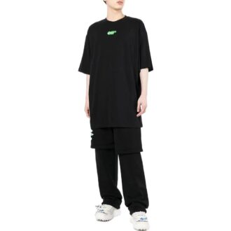 Logo Print Short Sleeve Tee “Black”