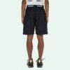 Logo Printing Belt Cargo Sports Shorts Version Black