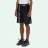 Logo Printing Belt Cargo Sports Shorts Version Black