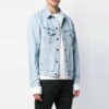 Logo Printing Denim Jacket Light Blue