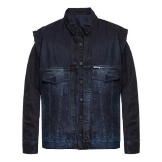 Logo Printing Denim Jacket Version Blue