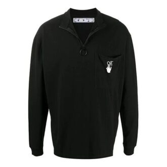 Logo Printing Long Sleeves Sports Black