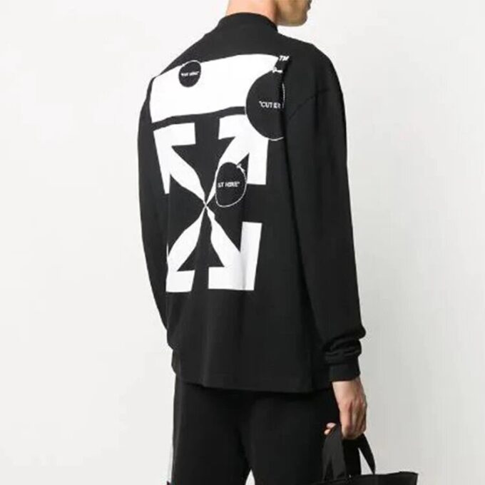 Logo Printing Long Sleeves Sports Black