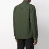 Logo Printing Solid Color Long Sleeves Shirt Version Green