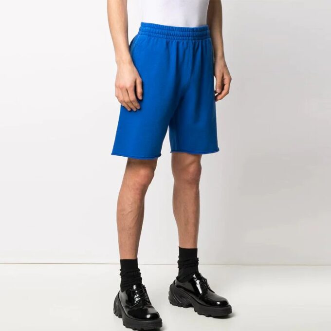Logo Printing Sports Shorts Slim Fit Version Blue