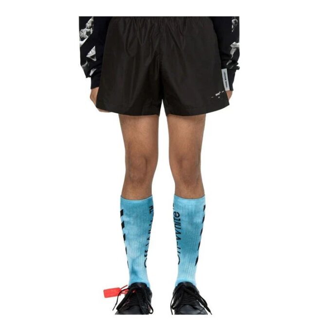 Logo Rubber Street Shorts Black