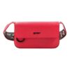 logo Shoulder Strap Leather Red Messenger Bag