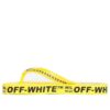 Logo Typographic Flip Flop Fashion Yellow Slippers