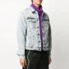 LogoBleachJean Jacket Men’ s Light Blue