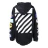 Long-Sleeve Hooded Zip-up Fleece Men Black
