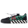 Low Vulcanised Low-Top Sneakers Black/Green