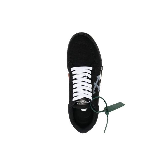 Low Vulcanized Canvas Sneaker “Black White Orange”