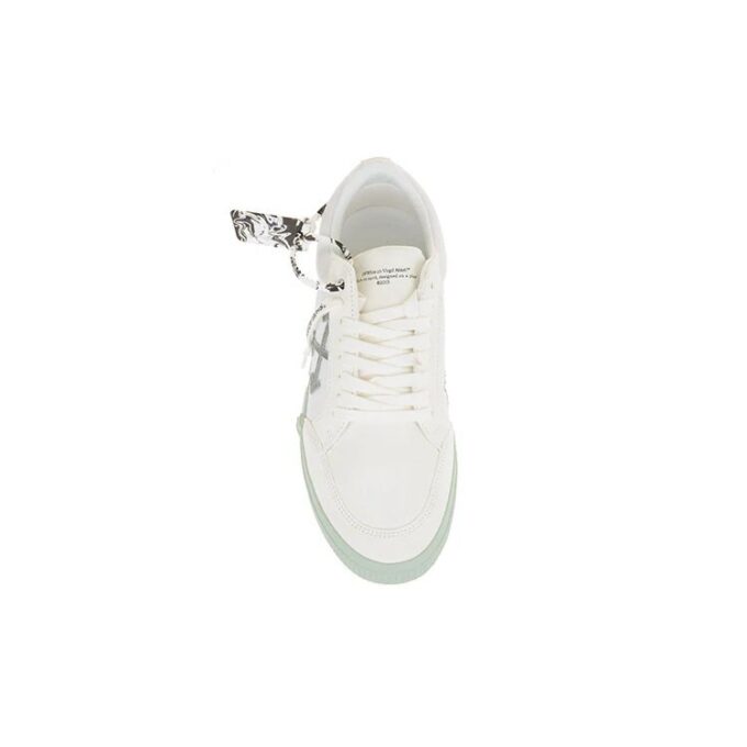Low Vulcanized Canvas Sneaker “White Green”