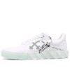 Low Vulcanized Canvas Sneaker “White Green Orange”