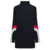 Lycra Color Insert Mini Dress