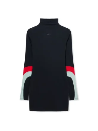 Lycra Color Insert Mini Dress