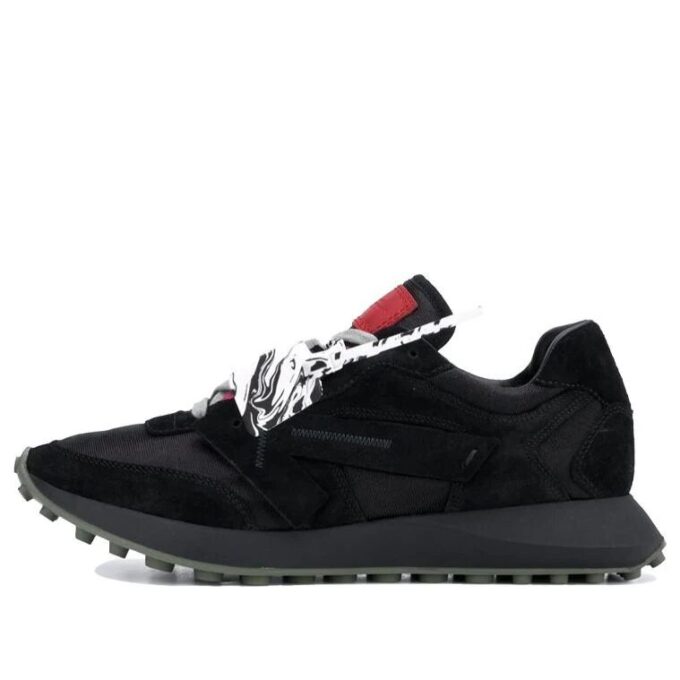 Male Off-White Arrow Sports Casual Shoes “Black White Red”
