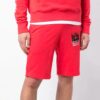 Men’ s Mona Lisa Printed Track Shorts Red