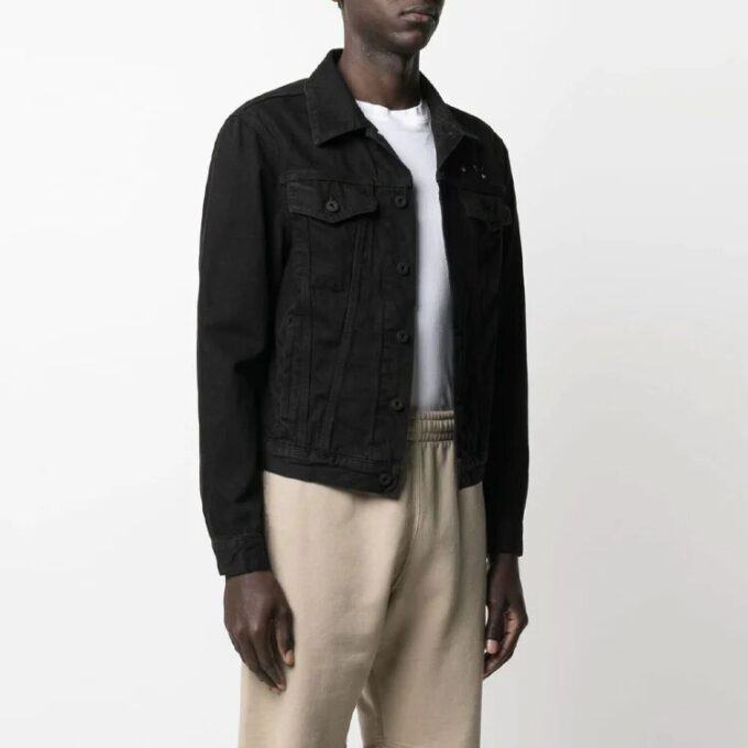 Men’ s SS21 Arrows-print Oversized Jeans Black