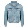 Men’ s SS21 Logo Jeans Jacket Oversize Blue
