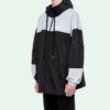 Mens Black White Splicing Jacket