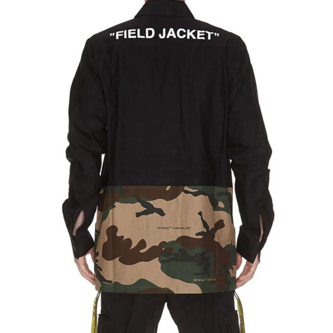 Mens Camouflage Splicing Jacket