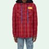 Mens Loose Padded Flannel Plaid Hooded Shirt Jacket