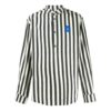Mens Patch Logo Striped Long Sleeve Shirt