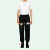 Mens Street Style Plain Cotton Wavy Line 3D Logo Casual Sweatpants