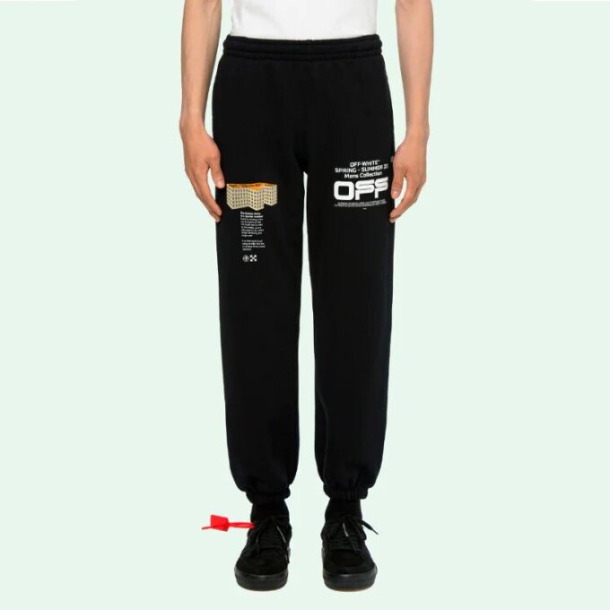 Mens Street Style Plain Cotton Wavy Line 3D Logo Casual Sweatpants