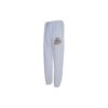 Micro Mark Rubber Strap Printing Athleisure Casual Sports Pants Ordinary Version White