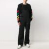 Micro Mark Straight Cargo Pants Loose Fit Black