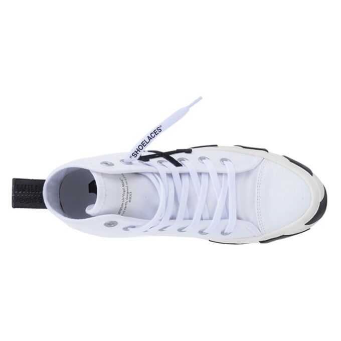 Mid Top Vulcanized Canvas Shoes Black/White