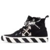 Mid-Top Vulcanized Canvas Sneaker “Black White”