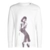 MJ Printing Long Sleeves Loose White