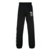 Mona Lisa Pattern Alphabet Printing Sports Long Pants Black