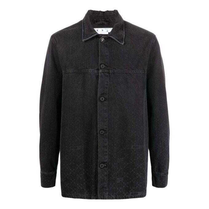 Monogram Denim Overshirt “Black”