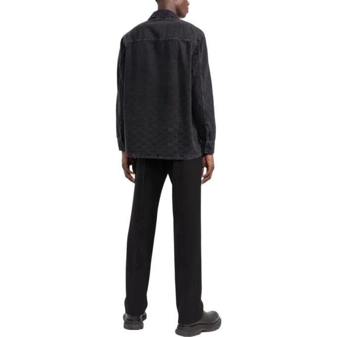 Monogram Denim Overshirt “Black”